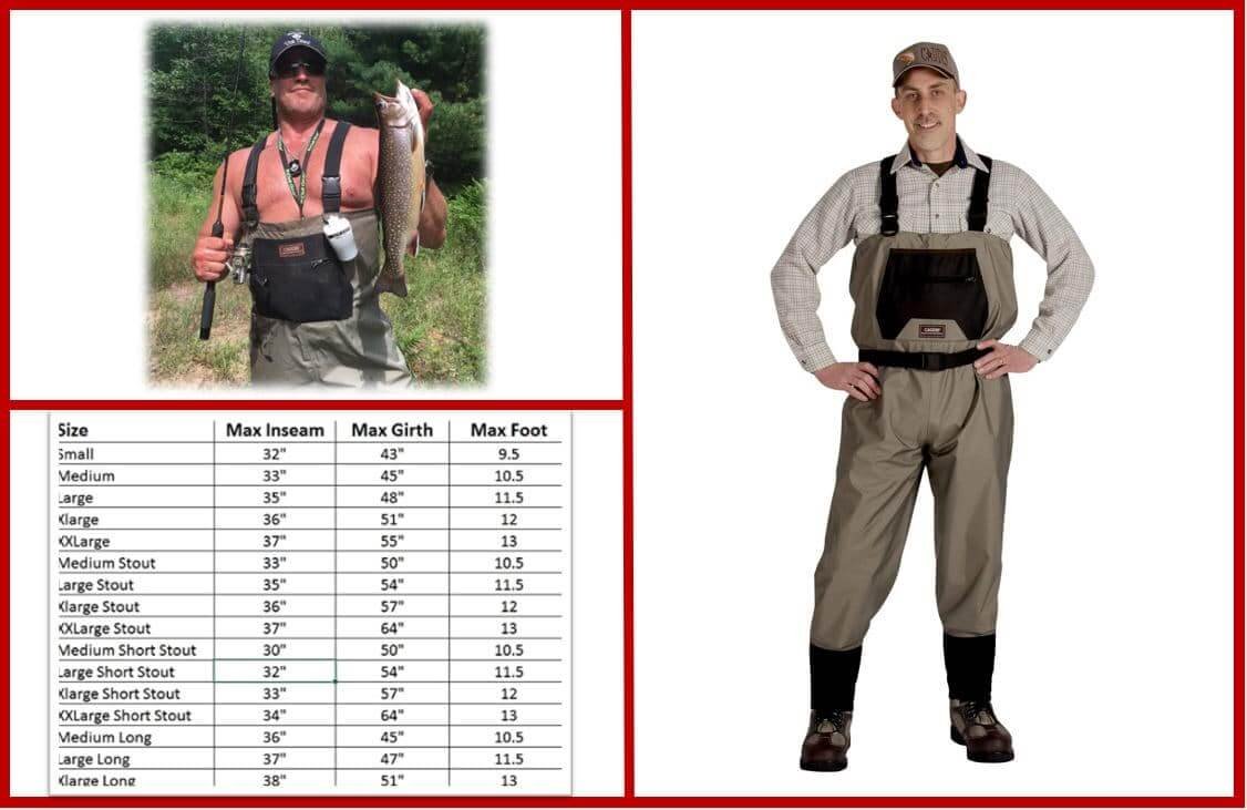 Hodgman Neoprene Waders Size Chart