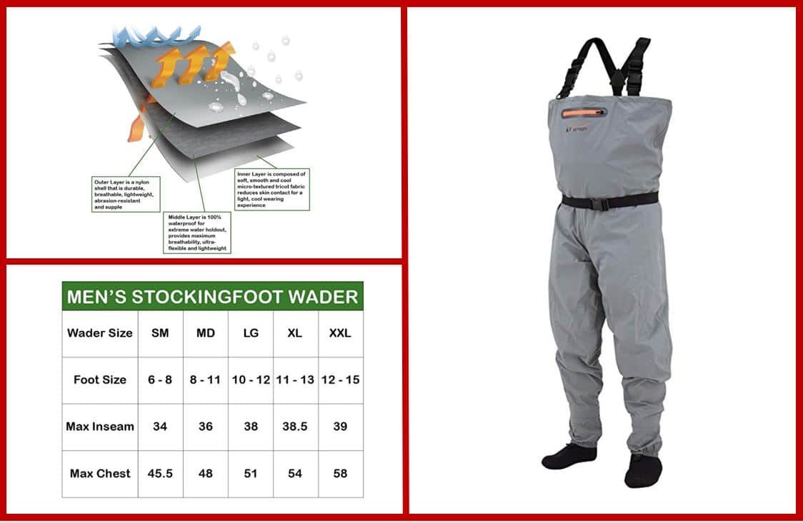 Frogg Toggs Canyon II Stockingfoot Chest Wader