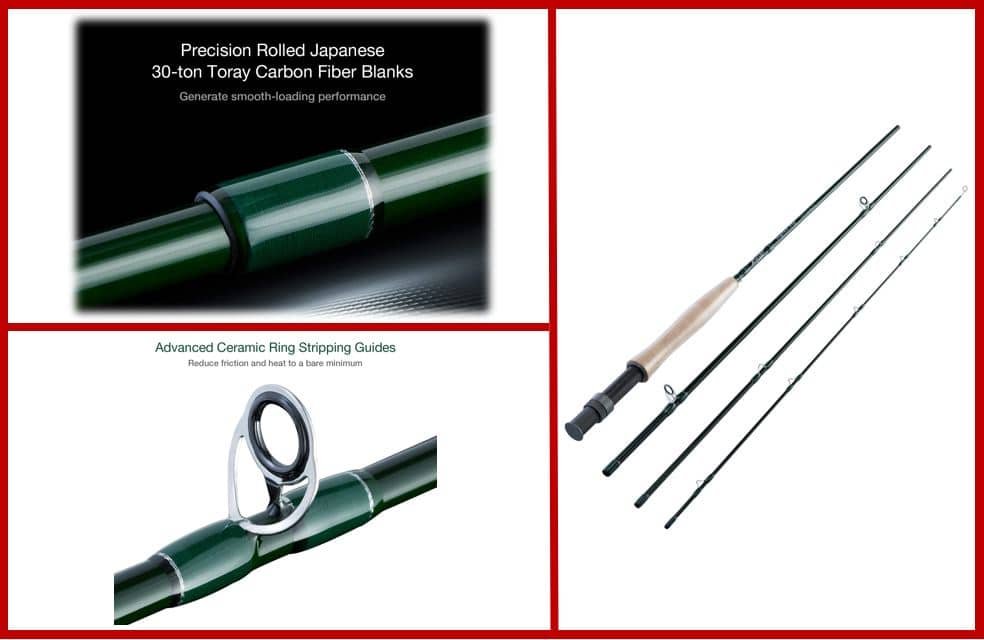 Piscifun Graphite Fly Fishing Rod