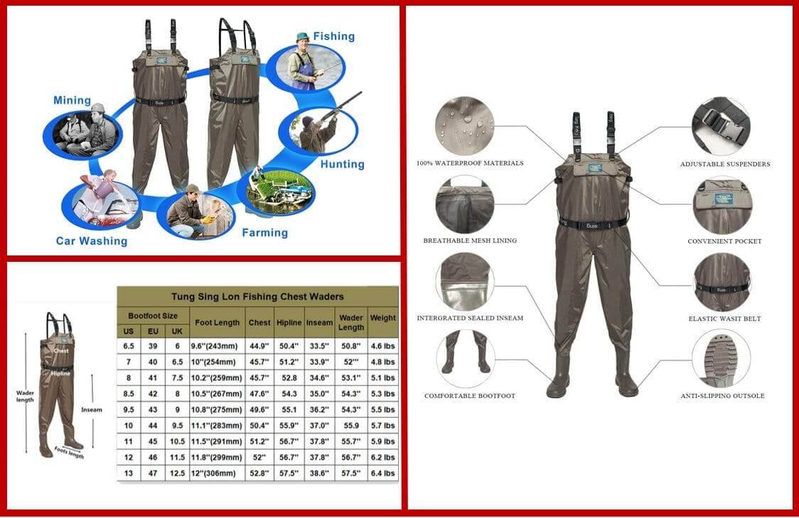 Tung Hsing Lon Fly Fishing Waders